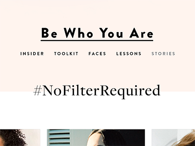 Blog Concept Type Treatments beauty blog clean template typography