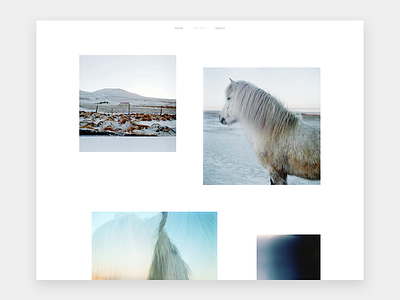 Personal Portfolio Travel Page film layout photography web design
