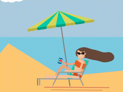 Summertime aftereffects beach holidays motiondesign motiongraphics summer summertime sunbathing