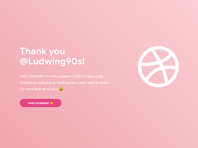 Hello Dribbble!