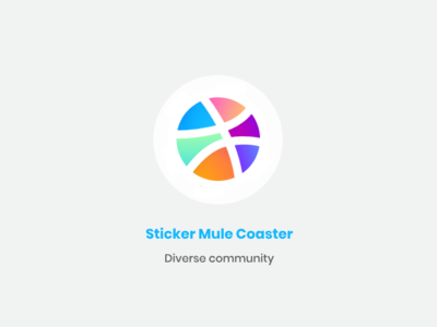 Sticker Mule Coasters: "Diverse community"