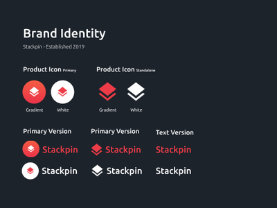 Stackpin- Brand Identity branding hexa identity stackpin typography