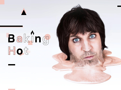 Baking hot: Noel Fielding artdirection creativedirection design photography portrait typography