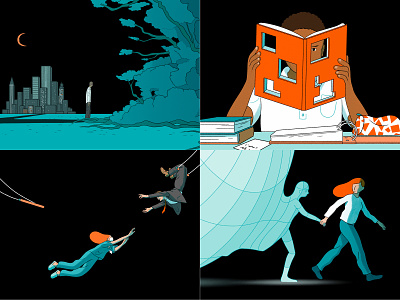 Bianca Bagnarelli illustrations for Penguin Books artdirection creativedirection illustration