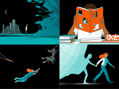 Bianca Bagnarelli illustrations for Penguin Books