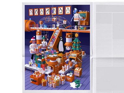 Penguin Christmas illustration artdirection books campaign cgi christmas creativedirection illustration penguin