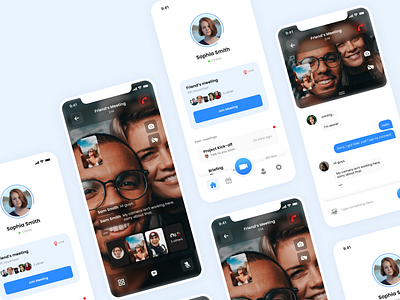 Zoom Video Call Redesign Challenge call concept figma mobile product redesign template ui ui design uplabs video zoom