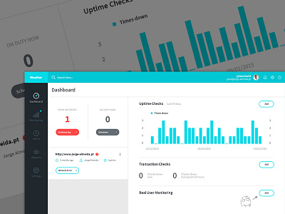 WIP Project - Dashboard Rebound app clean dashboard design interface minimal monitor ui ux web wip