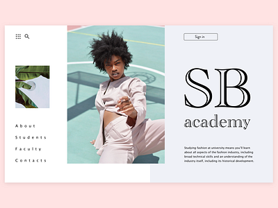 SB academy design fashion fashion app minimal ui ux web