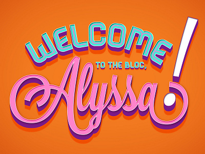 Welcome Card card greeting lettering typography welcome