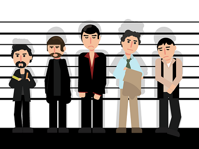 The Usual Suspects - Poster illustrations movie poster usual suspects