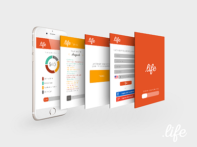 UI Design for .life app design graphic design ui ui design