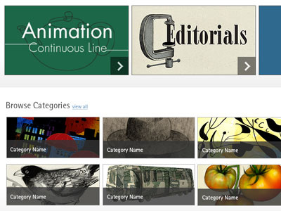 Artclicker design homepage web design website
