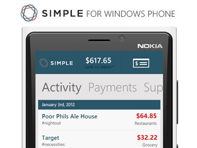 Simple - Windows Phone ( Fan Design ) metro microsoft simple windows