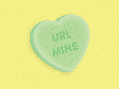 Candy Hearts: URL Mine candy heart code grain illustration love programers sweethearts valentines web design