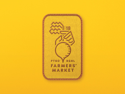 Farmers' Market Logo - Four Season Patch beet branding design farm farmers market hand logo mark vegetable