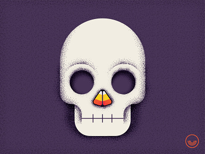 Wake-up and smell the candy candy candy corn halloween illustration illustration art skull stipple texture