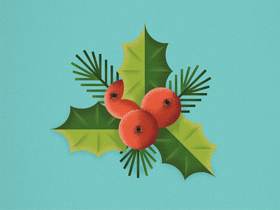 Holly Berry botanical botanical art botanical illustration holiday holly illustration spruce