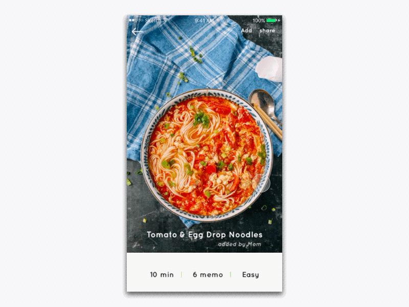 Family recipe concept app eat family food recipe