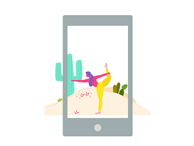 Hot Yoga character design gym illustration sport ui yoga