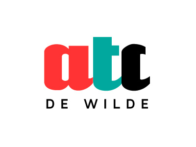 ATC De Wilde logo typographic typography