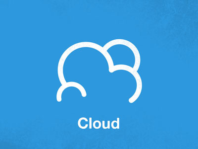Cloud cloud icon illustration logo