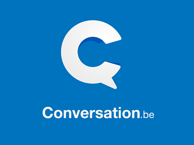 Conversation.be balloon icon logo text
