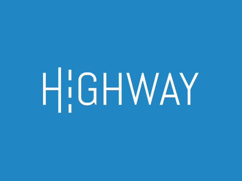 Highway animated animated animation gif highway logo