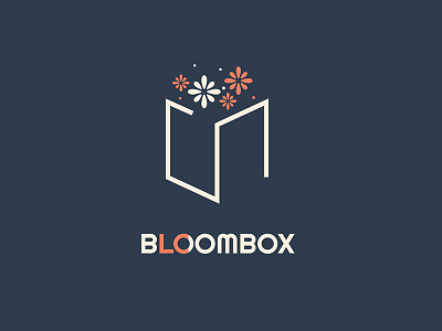 Bloombox box design flower flowers logo