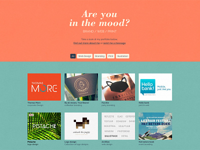 Are you in the mood? portfolio web webdesign website