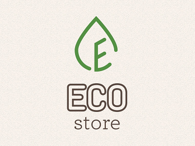 Eco store eco green leaf leaves logo