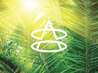 Australia icon leaves logo palm tropic
