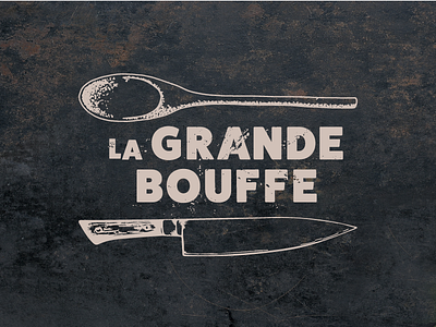 La Grande Bouffe catering cook cooking knife logo spoon