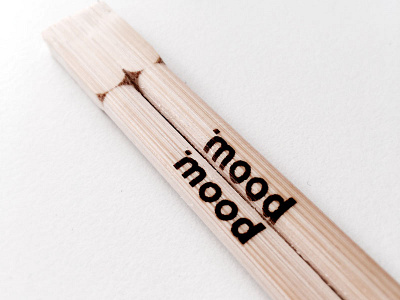 Mood Chopsticks branding burn chopsticks engraved engraving laser mood wood