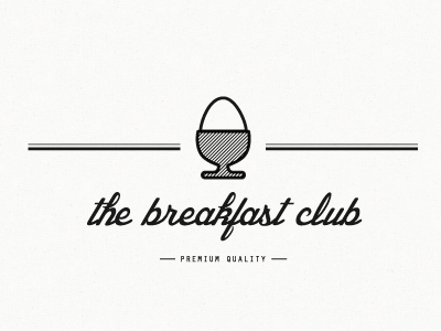 The Breakfast Club breakfast design egg logo