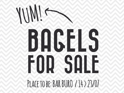 Bagels typography