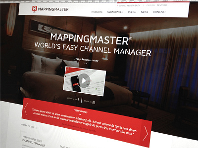 Mappingmaster big design font header image interface landing responsive testimonial ui ux web