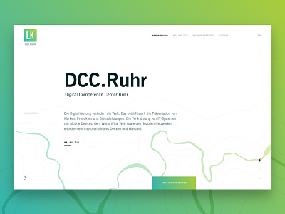 Onpager DCC Ruhr agency clean design minimal onepage ui web