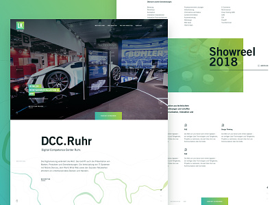 DCC Ruhr whole Onepage agency clean design minimal onepage ui web