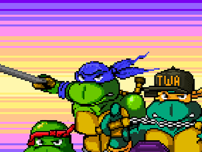 TWA ninjaturtles tmnt turtlepower turtlrs ui