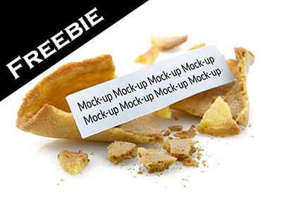 Free Fortune Cookie Mock Up cookie fortune free mock up
