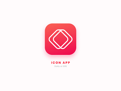 Daily Ui | 005 App Icon 005 app app icon clean code dailyui design gradient icon radius red