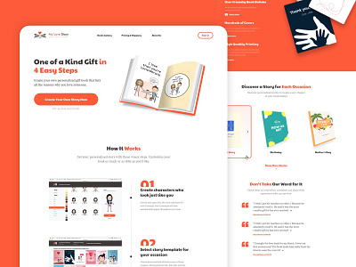 UI/UX for Website and Web App books characters education flow friendship gifts handmade landing page love pwa uidesign ux design