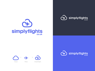Logo for a Flight Booking Company clean logo cloud logo flight logo minimalistic logo plane logo simple logo sky logo travel logo