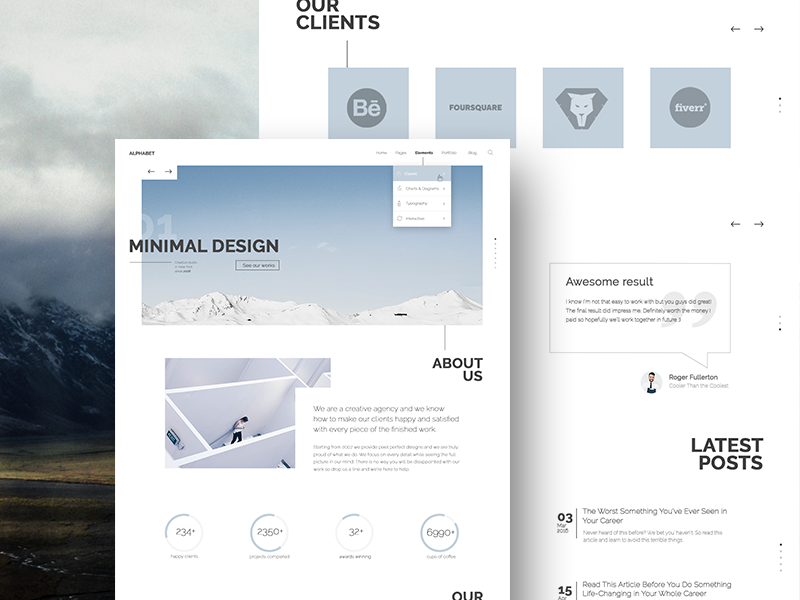 Custom Website Design for Axisway (Website Development Agency) design agency user interface website interface website layout minimal design web design website
