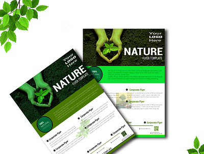 Nature Flyer Template/Nature Flyer Design banner design book cover design branding design flyer design graphic design illustration poster design social media post design template design