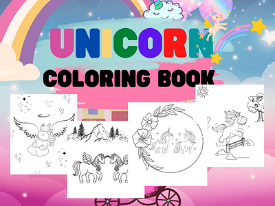 Unicorn coloring Book unicorn unicorn coloring book unicorn design