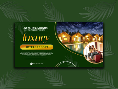 Luxury hotel banner