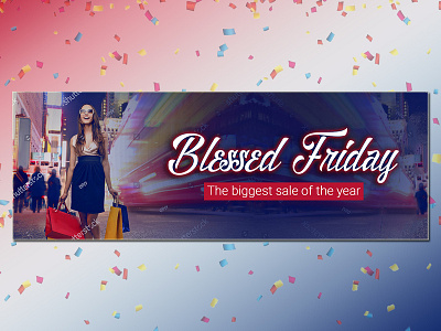 Blessed Friday banner design branding design friday sale typography ui webdesign