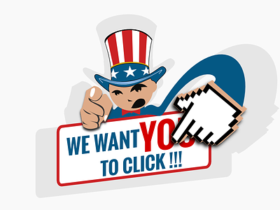 Patriot CTA act call to action click cta illustration patriot vector